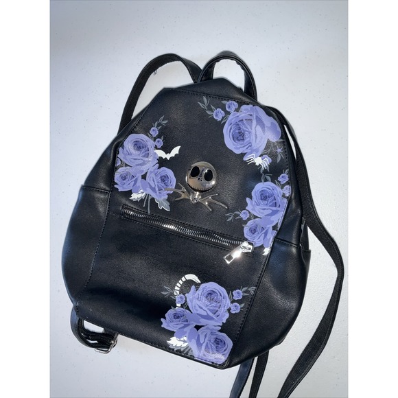 Disney Nightmare Before Christmas COFFIN ROSE Jack Skellington Mini Backpack NEW - Picture 6 of 7